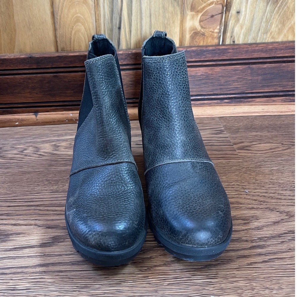 Sorel Joan of Arctic Wedge II Chelsea Women 8 Gray Waterproof NL3346-052